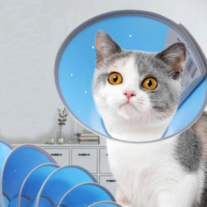 Pet Dog Cat Elizabethan Collar Wound Healing Headgear Cone Bite Protector