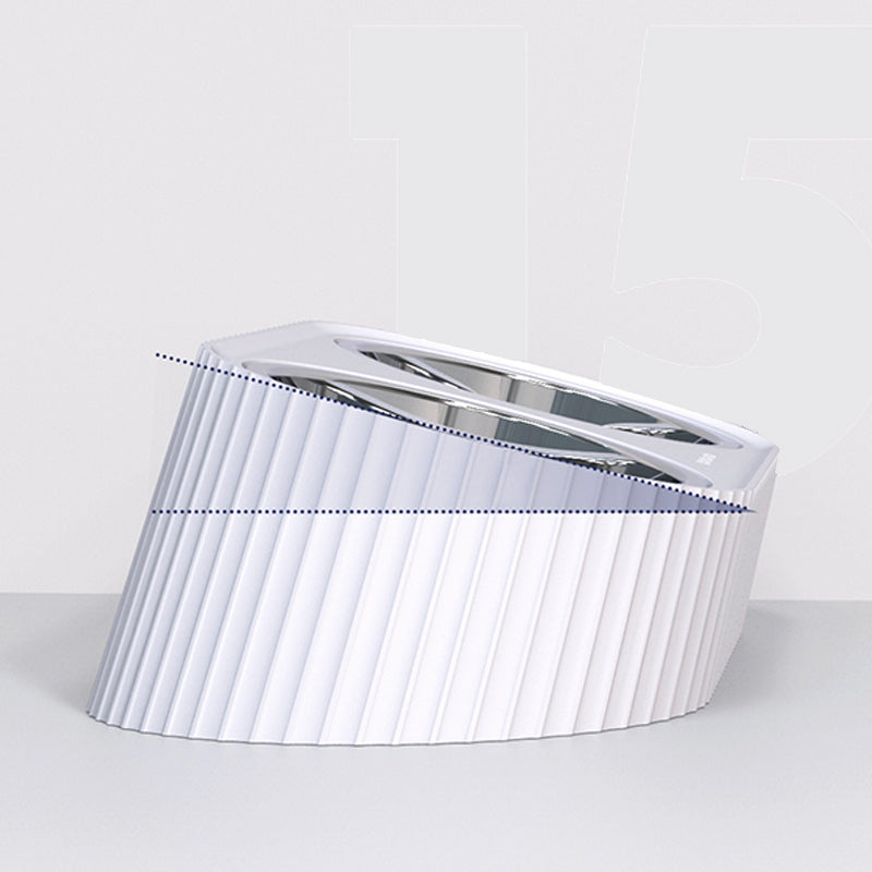 Pet Cat Dog Aluminum Removable Double Food Bowl Feeder HONEYCARE