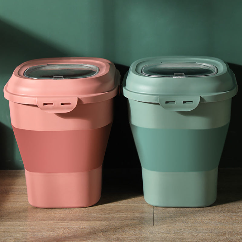 Ultra-large Foldable Grain Storage Barrell Pet Cat Dog Food Moisture-proof
