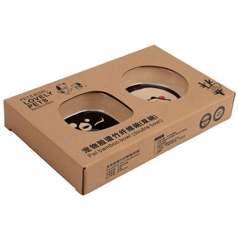 Pet Bamboo Bowl (double bowl)