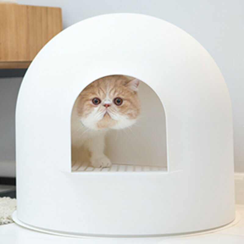Snow House Pet Cat Litter Toilet Box Oversized Odor Isolation DIY Design