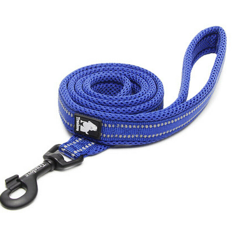 Pet Dog Soft Comfortable Durable Breathable Leash Chain Rope Reflective Strip