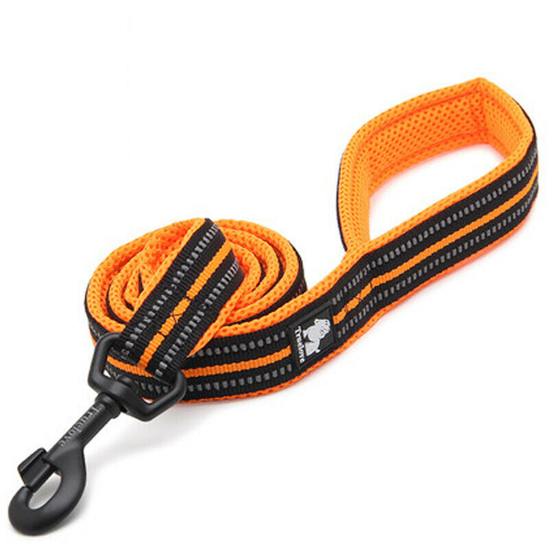 Pet Dog Soft Comfortable Durable Breathable Leash Chain Rope Reflective Strip