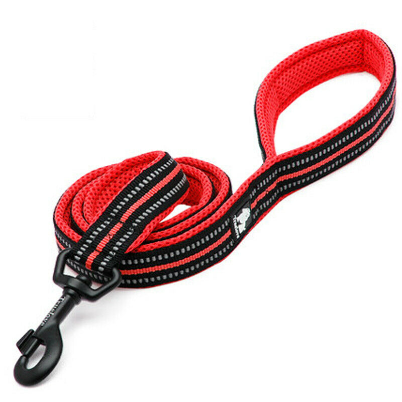 Pet Dog Soft Comfortable Durable Breathable Leash Chain Rope Reflective Strip