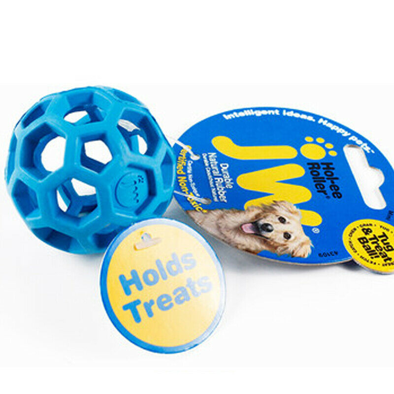 Dog Chew Ball Toy Rubber Dental Clean Teeth Healthy Treat Gum Bite Puppy Pet