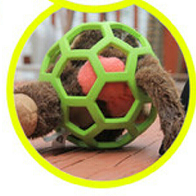Dog Chew Ball Toy Rubber Dental Clean Teeth Healthy Treat Gum Bite Puppy Pet