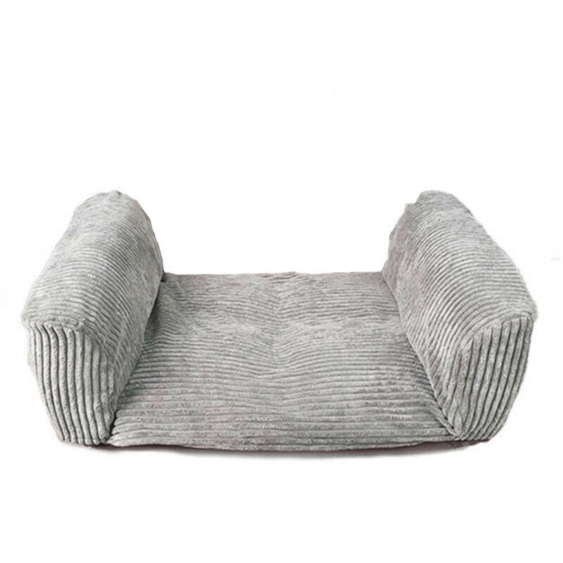 Pet Cat Dog Adjustable Comfortable Sofa Bed Corduroy Leather