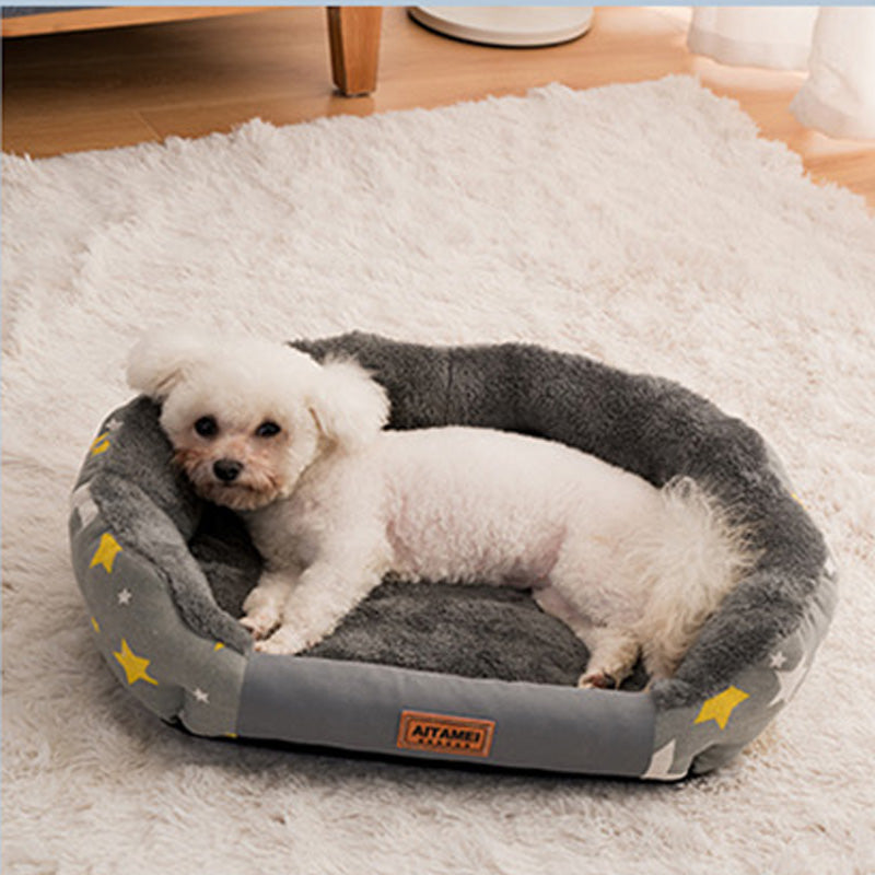 Pet Cat Dog Universal Bed Cushion Mat Deluxe Soft Litter Comfortable Sleep