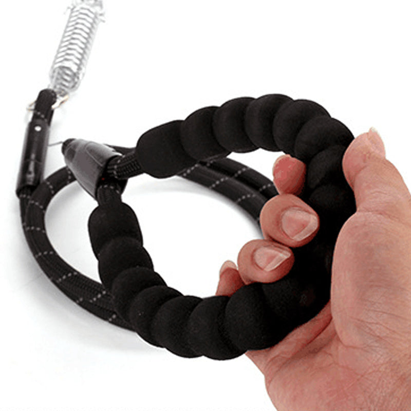 Pet Dog EVA Reflective Traction Rope Training Chain Spring Nylon Leash
