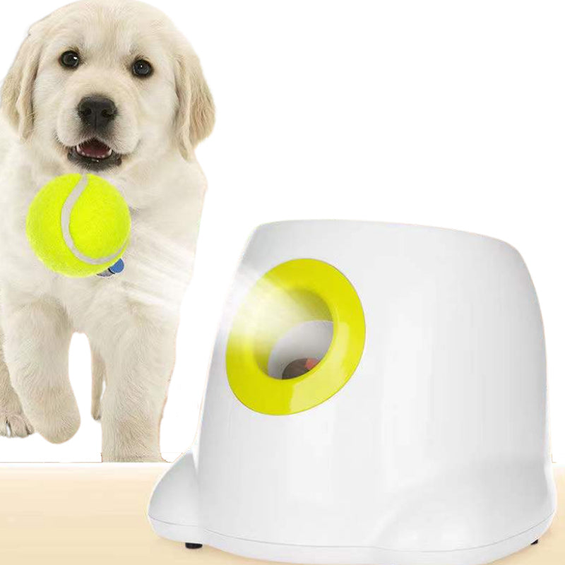 Pet Dog Automatic Tennis Ball Launcher Throwing Serving Pitching Training Toy