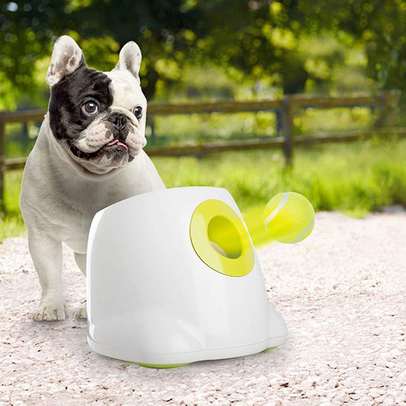 Pet Dog Automatic Tennis Ball Launcher Throwing Serving Pitching Training Toy