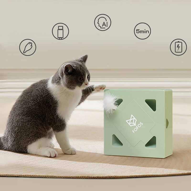 Smart Pet Cat Teasing Playing Toy Infrared Sensing Behavior Training FOFOS