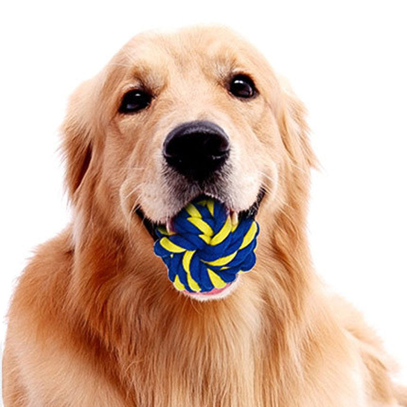 Pet Dog Chew Toy Combination Set Cotton Clean Teeth Rope Frisbee Ball Molar