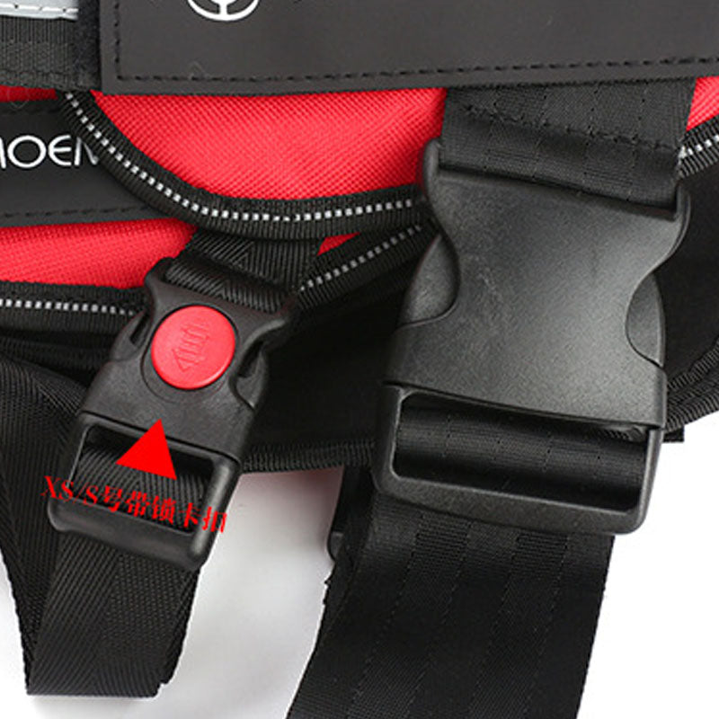 Pet Dog Soft Leash Mesh Adjustable Harness Chest Strap Cross-border Traction