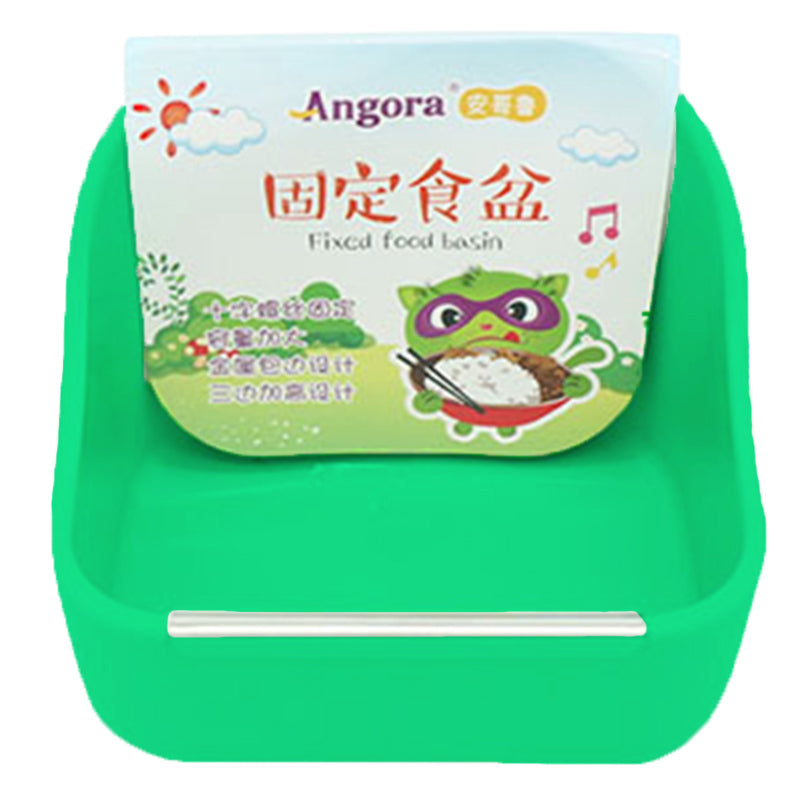 Angora Small Pet Mink Cat Squirrel Guinea Pig Fixed Food Bowl