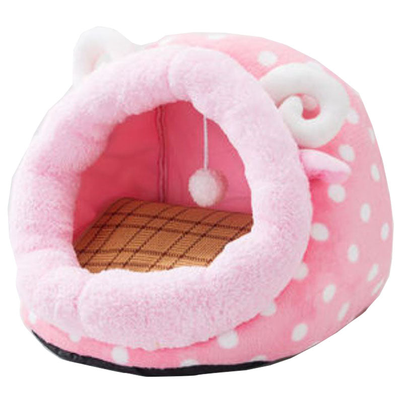 Pet Cat Dog Kennel Shelter Kitty Rabbit Nest Comfortable Warm Cave Bed