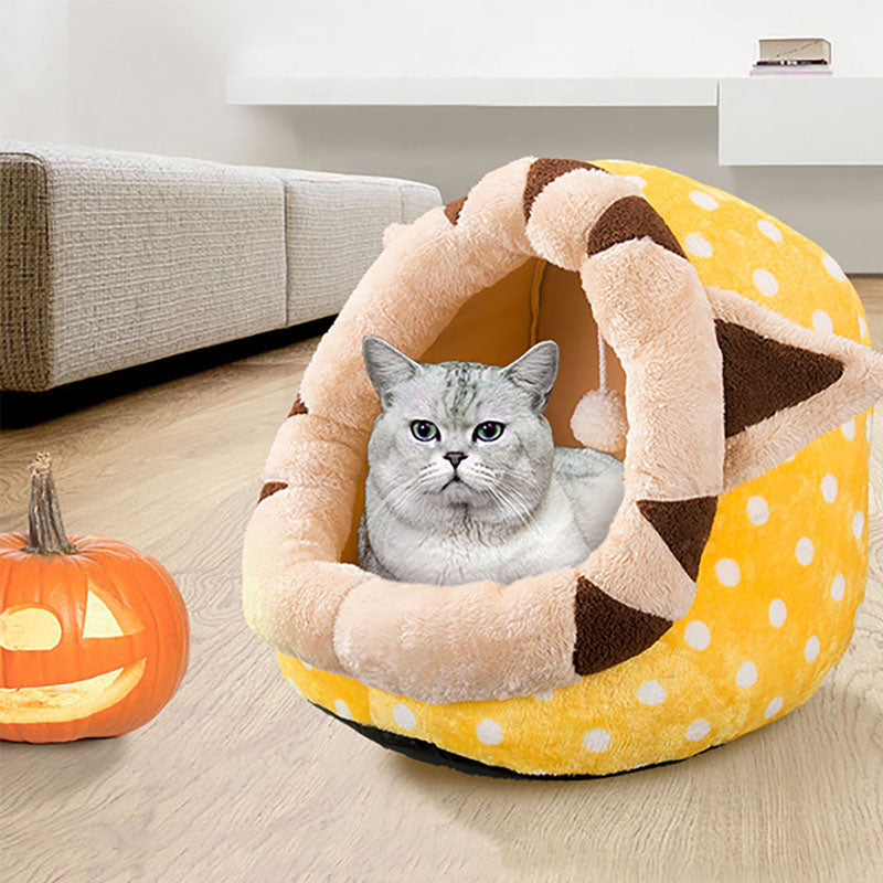 Pet Cat Dog Kennel Shelter Kitty Rabbit Nest Comfortable Warm Cave Bed
