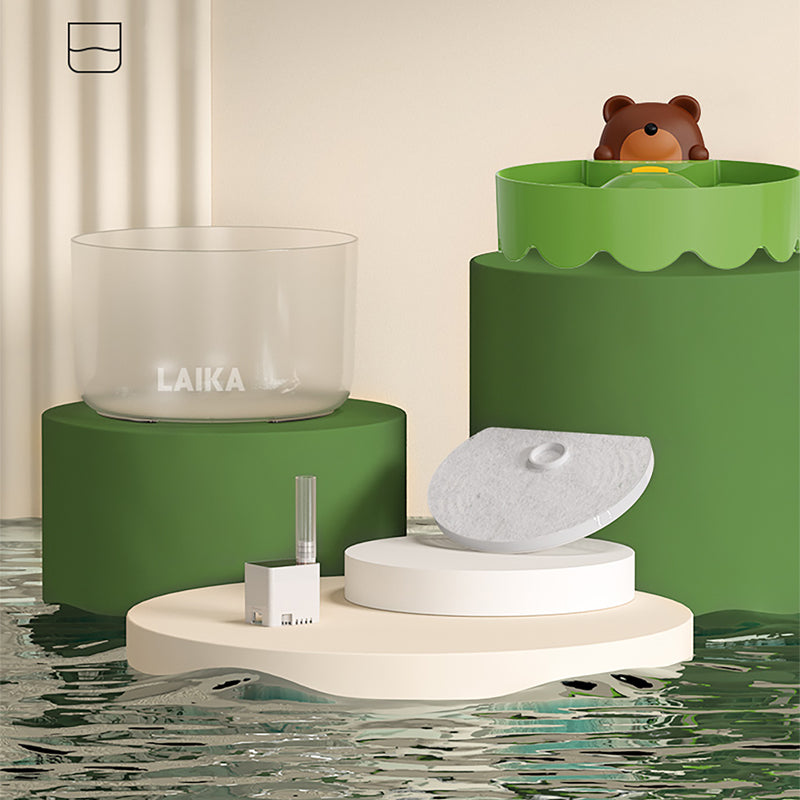 Pet Cat Dog Drinking Water Dispenser Wireless Induction Automatic Circulation