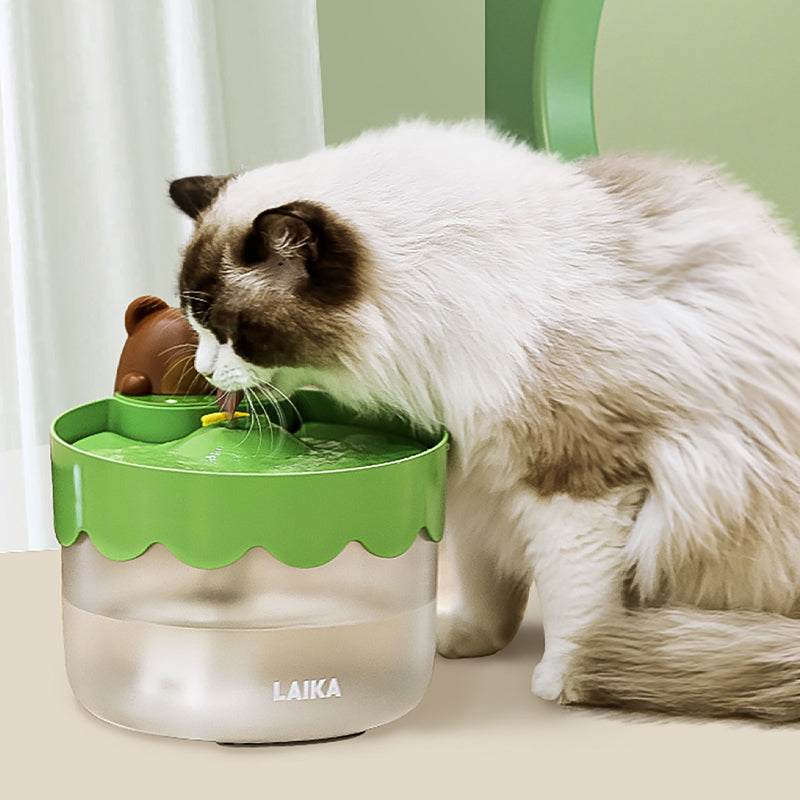 Pet Cat Dog Drinking Water Dispenser Wireless Induction Automatic Circulation