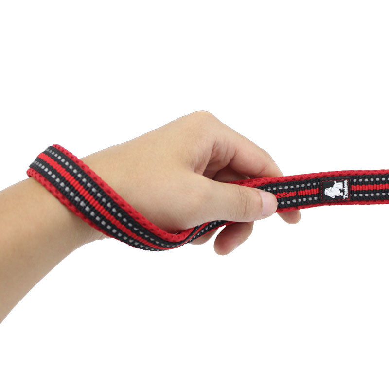 Pet Dog Soft Comfortable Durable Breathable Leash Chain Rope Reflective Strip