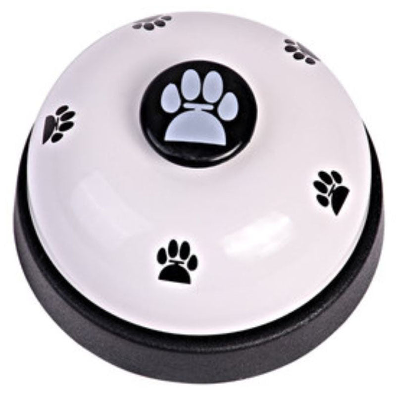 Pet Cat Dog Training Interactive Hand Press Bell Food Trainer Button