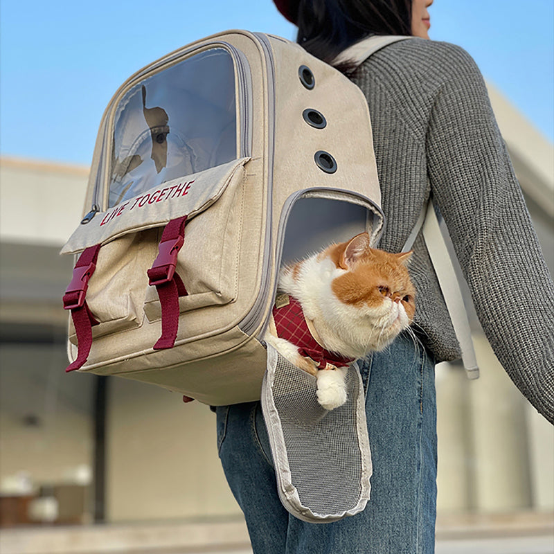 High-quality Oxford Pet Cat Dog Carrier Backpack Space Capsule Travel Bag