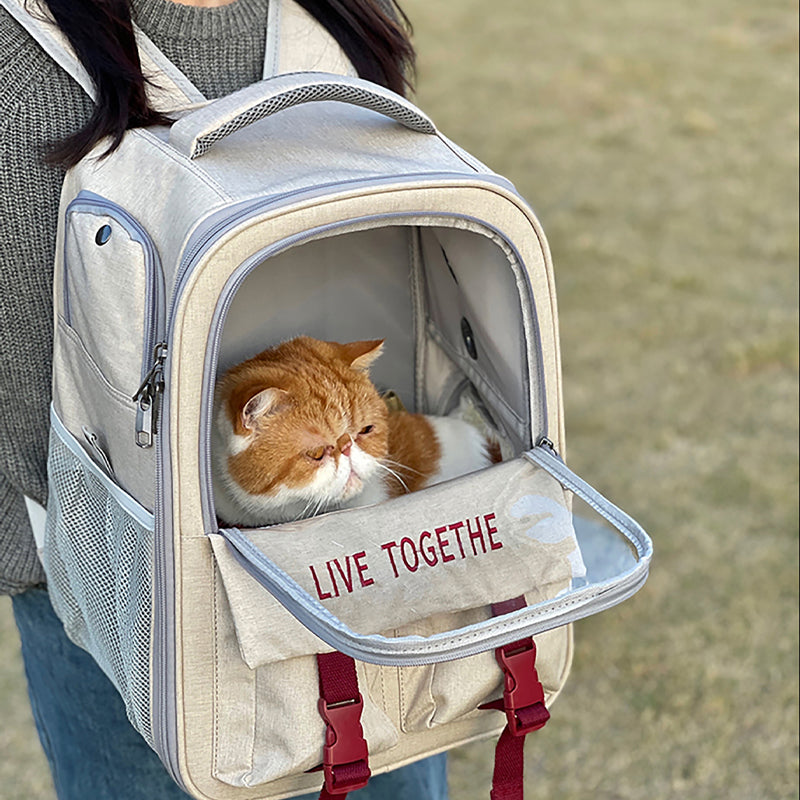 High-quality Oxford Pet Cat Dog Carrier Backpack Space Capsule Travel Bag
