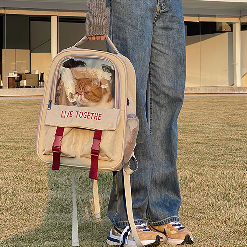 High-quality Oxford Pet Cat Dog Carrier Backpack Space Capsule Travel Bag
