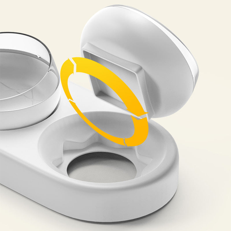 Pet Cat Dog Snail Pet 3 Feeding Food Bowls Removable Automatic Drinking Water