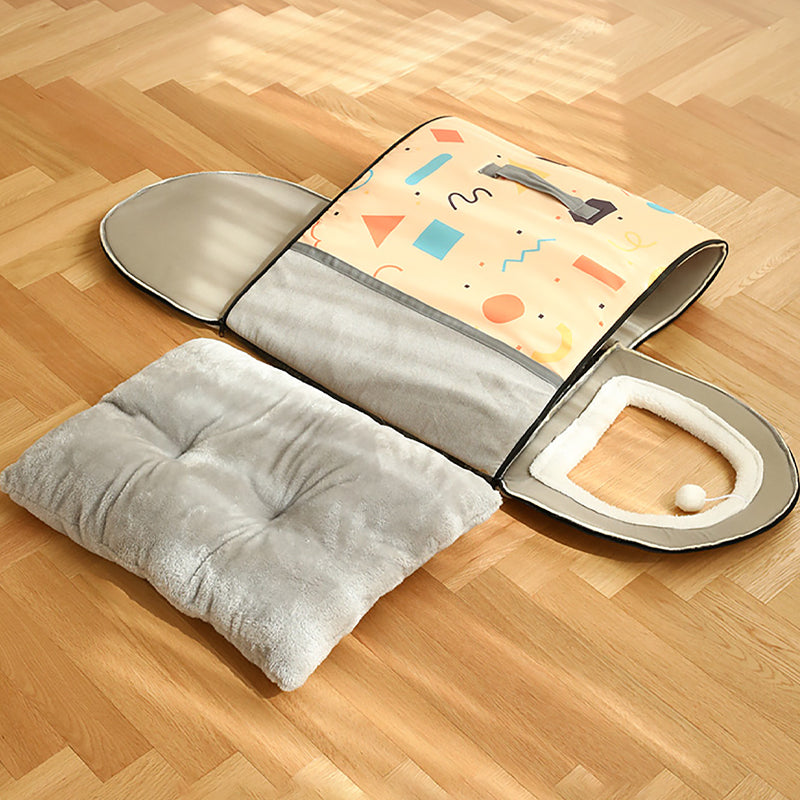 Pet Cat Dog Comfortable Semi-enclosed Pet Foldable Bed Indoor Cave Nest