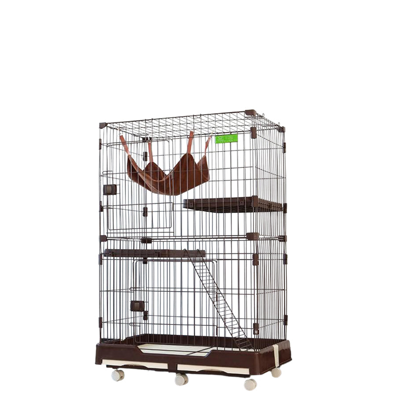 Pet Cat Small Dog Villa Multi-layer Playpen Crate Luxury House Cage Litter Tray