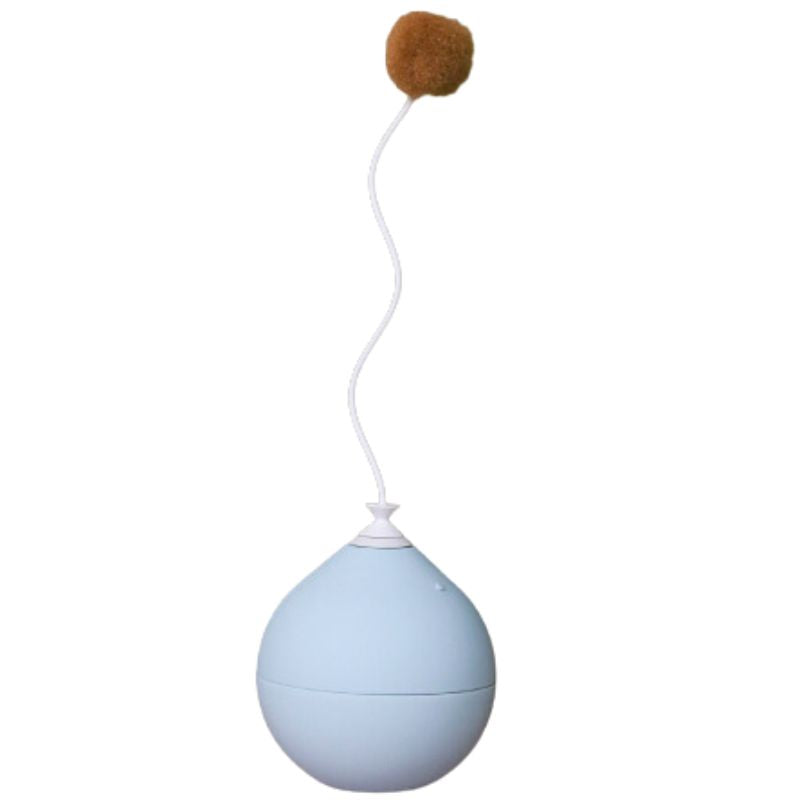 Electric Pet Cat Tumbler Funny Cat Toy Stick Balloon Teaser Irregular Rotation
