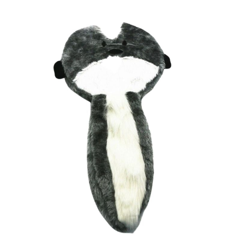 Stuffingless Pet Dog Skunk Squeaky Hunting Training Plush Chew Durable Toy