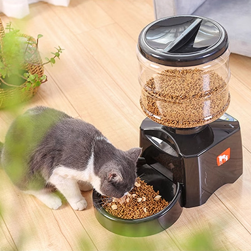 Automatic Cat Dog Pet Feeder Large Capacity Food Smart Timing Dispenser