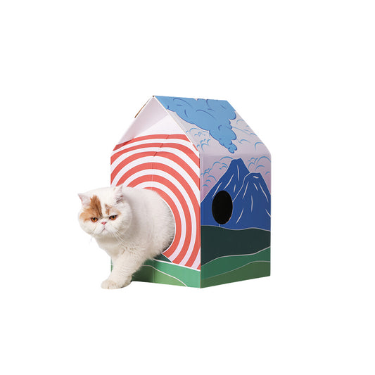 PIDAN Cat Scratcher Cat Hut - Fuji
