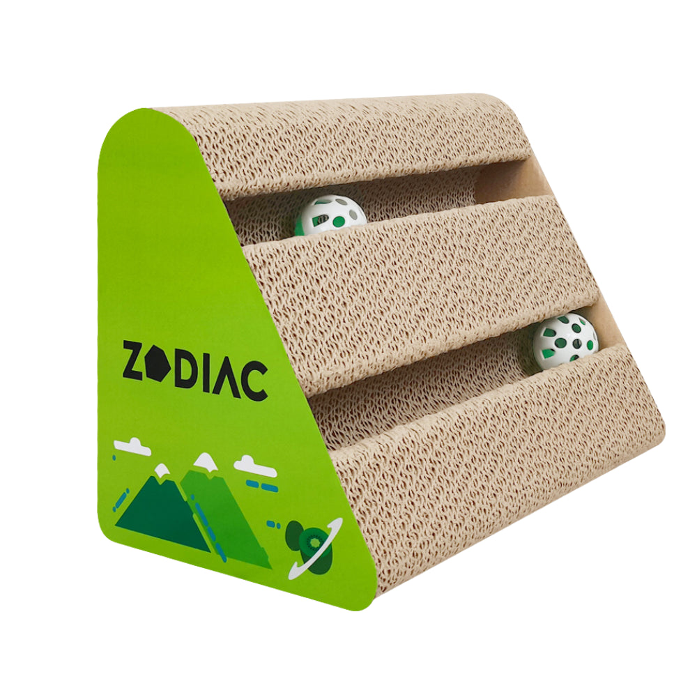 ZODIAC Triangle Cat Ball Cat Scratcher