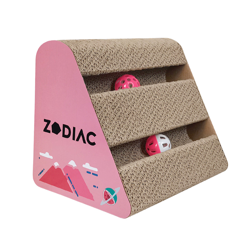 ZODIAC Triangle Cat Ball Cat Scratcher