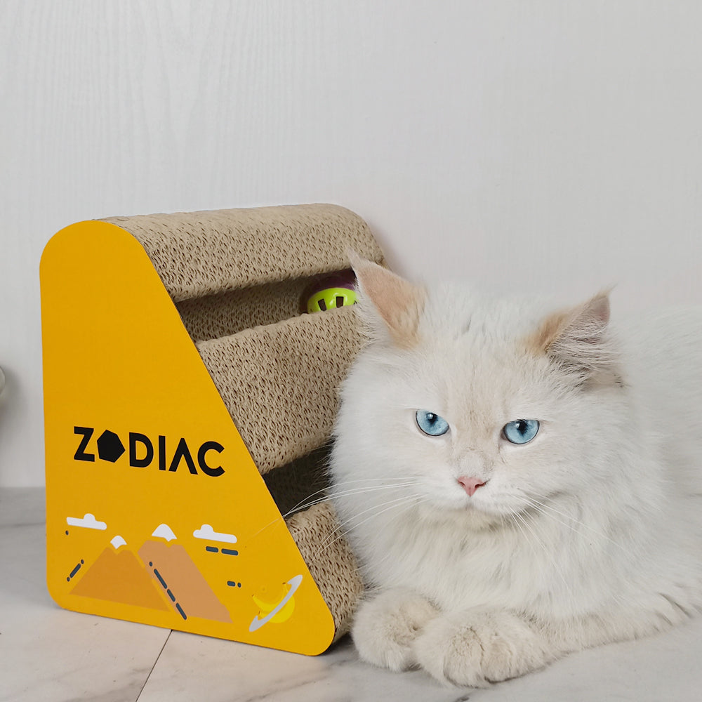 ZODIAC Triangle Cat Ball Cat Scratcher