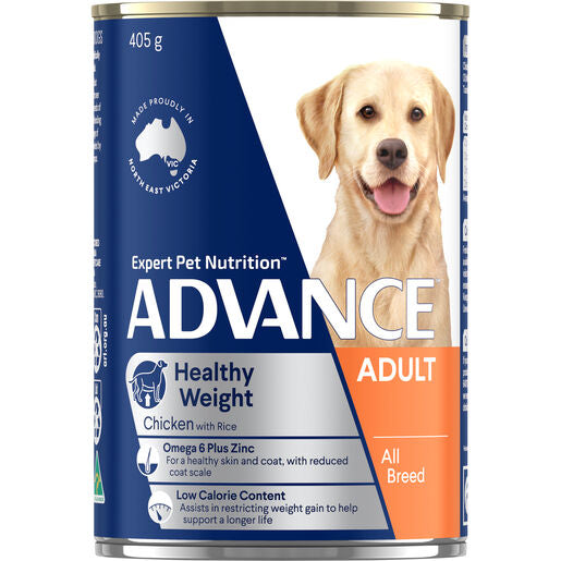 ADVANCE DOG ADULT WET ALL BREED HEALTHY WEIGHT 12X405G/700G