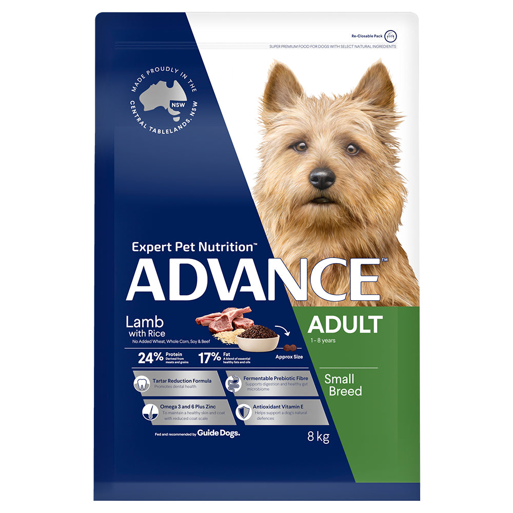 ADVANCE DOG ADULT DRY MED/ALL BREED TURKEY LAMB CHICKEN RICE 3KG/8KG/15KG/20KG