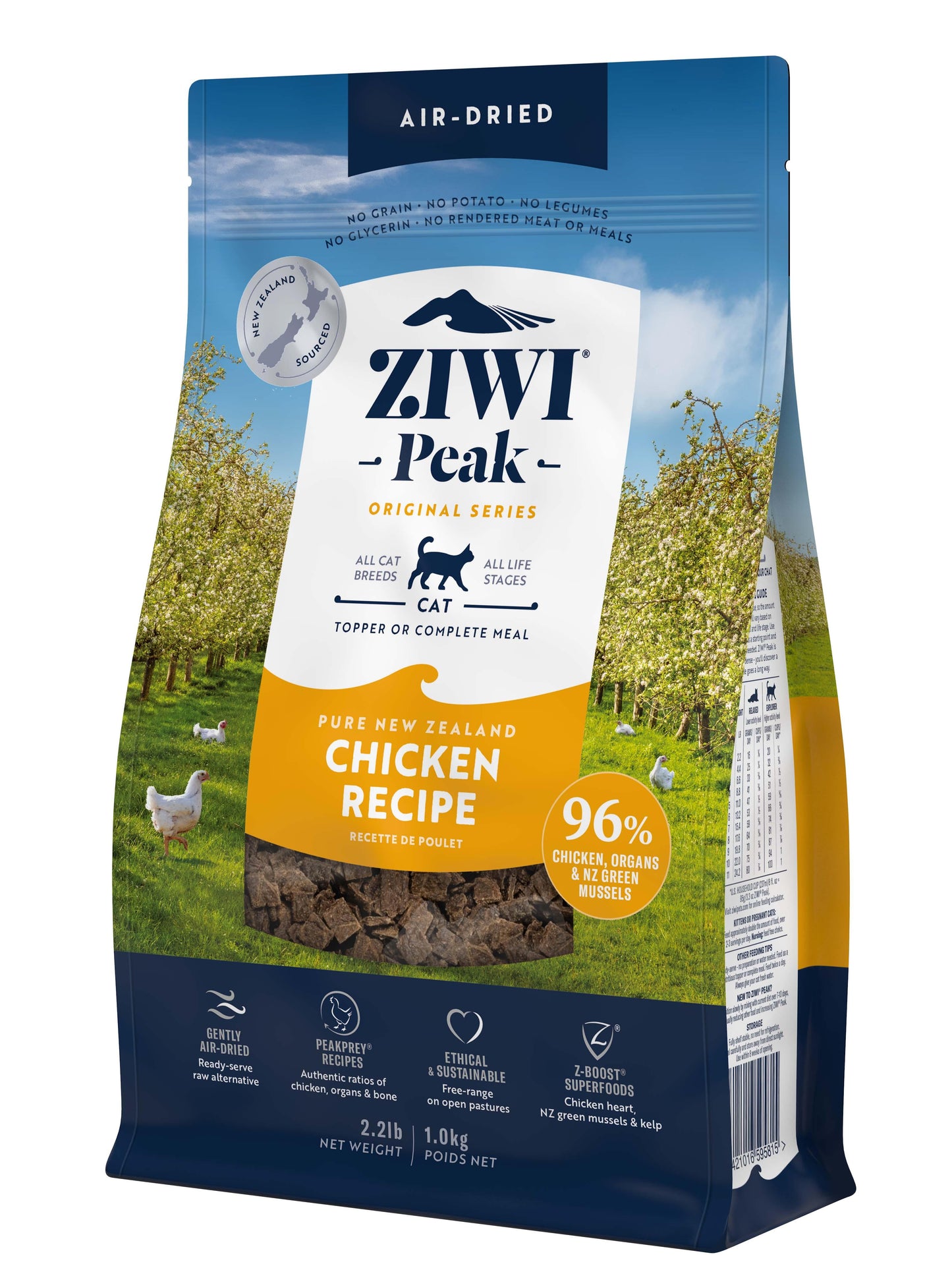 Ziwi Peak Air Dried Cat Food Chicken 400g / 1kg
