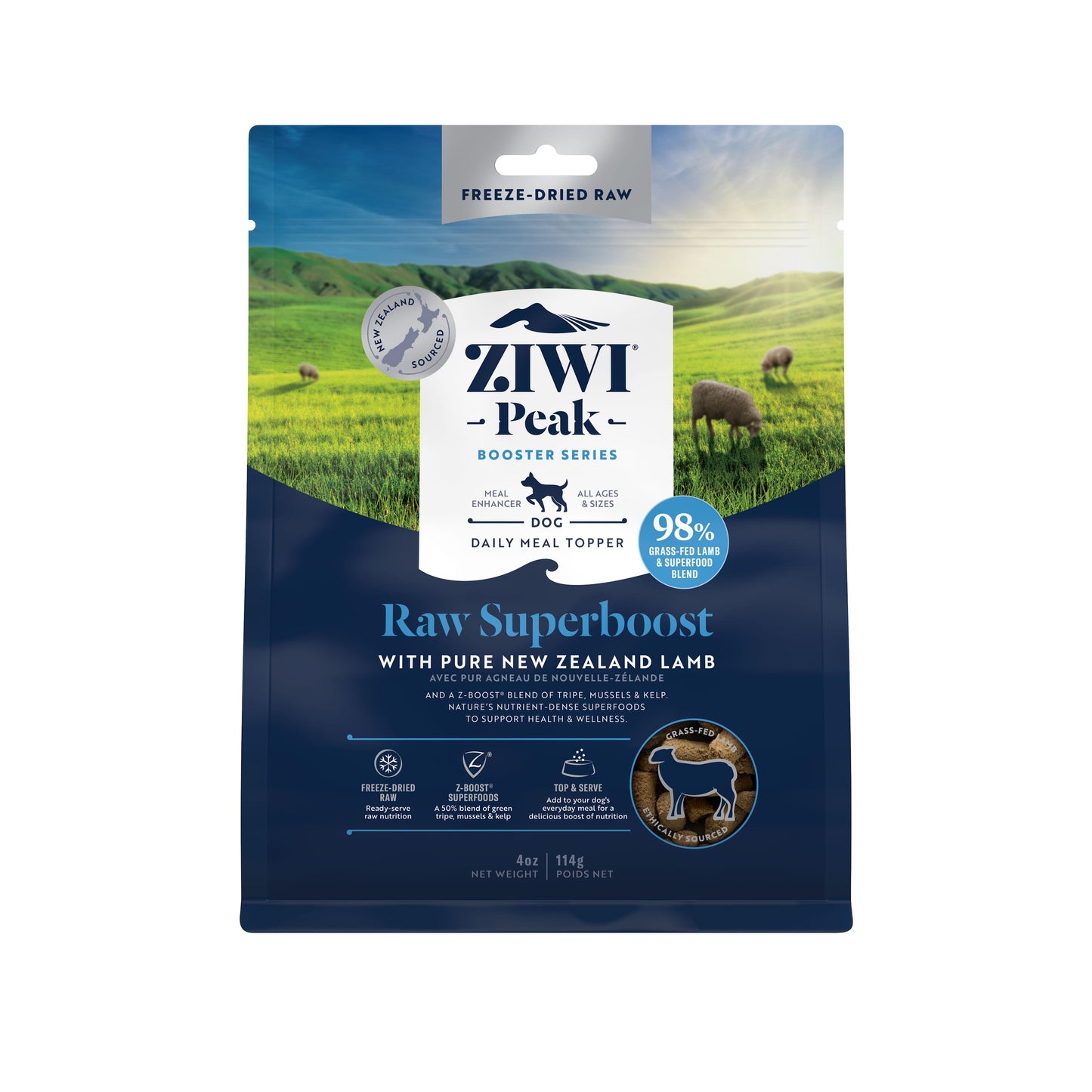 Ziwi Peak Freeze Dried Dog Superboost Lamb 320g / 114g