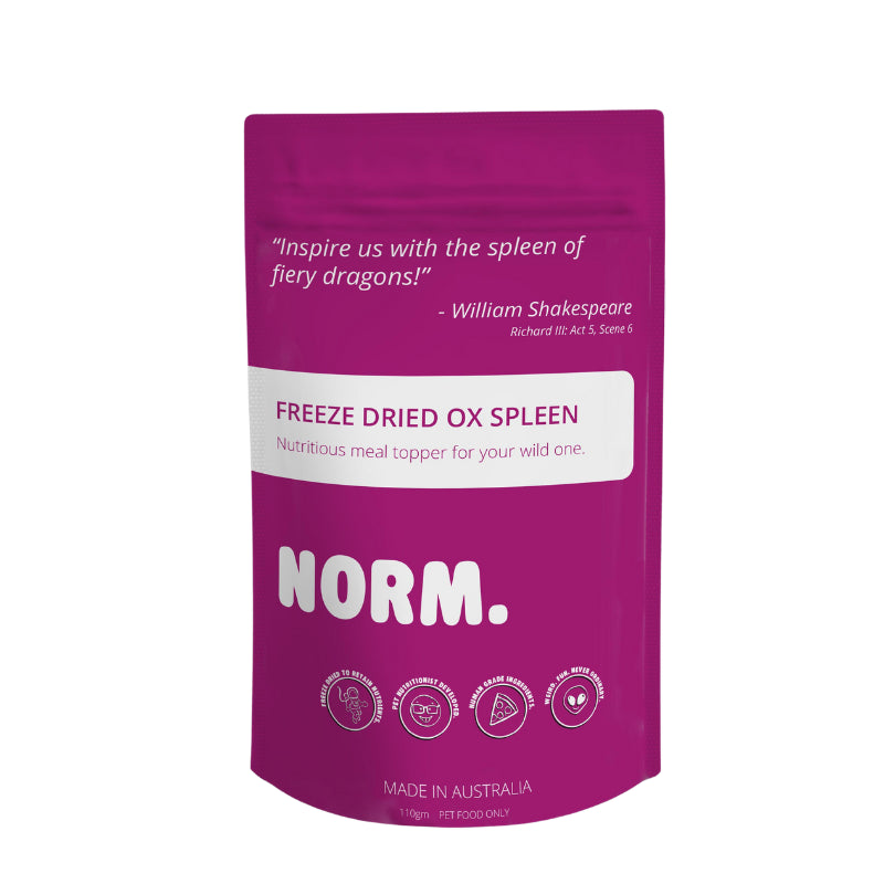 Norm Ox Spleen Meal Topper Powdered Milkshake