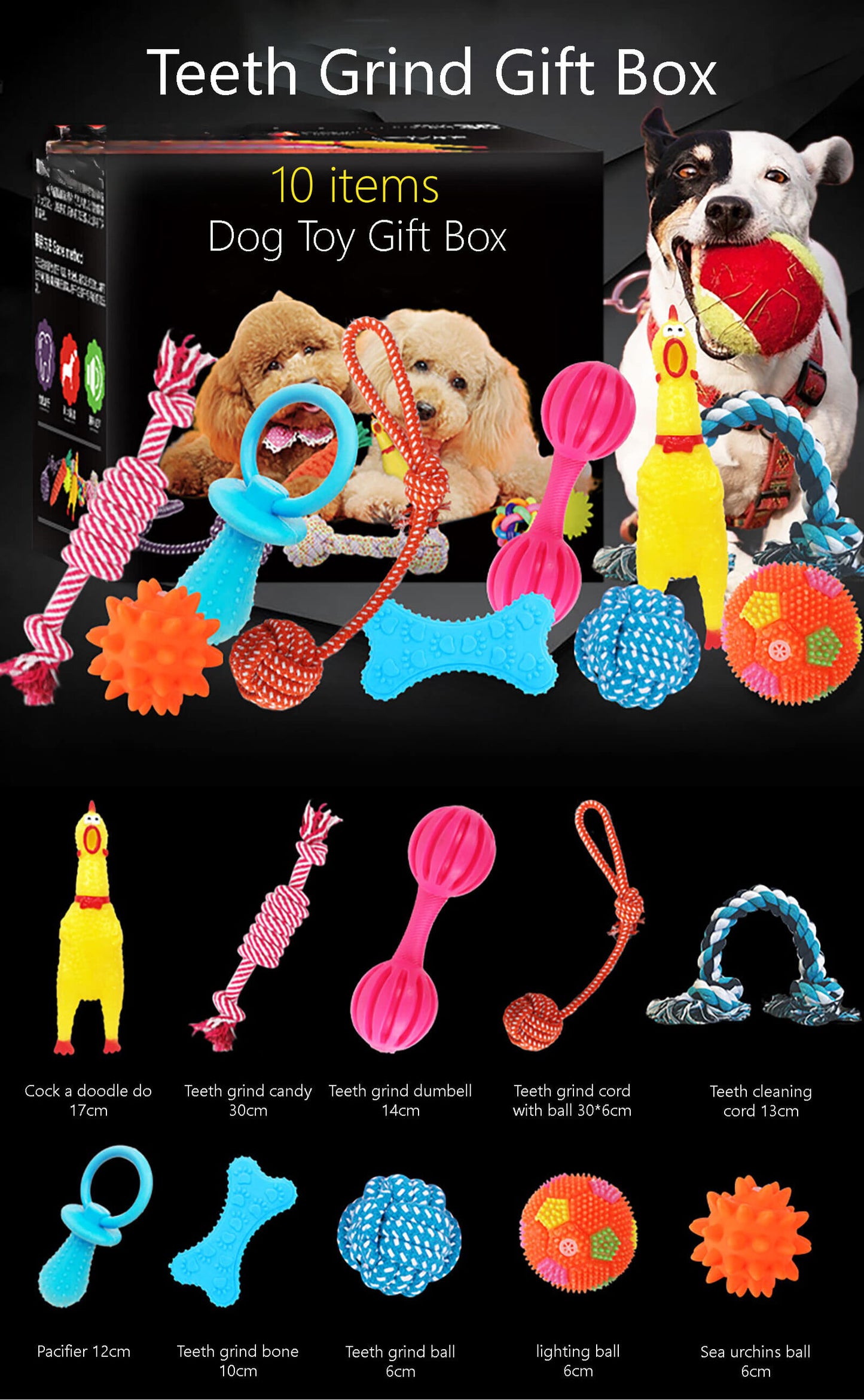 10-in-1 Pet Toy Pack – Fun & Interactive Toys for Puppies and Cats