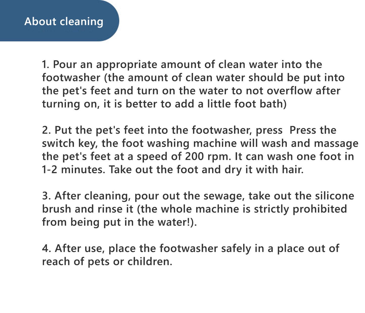 Pet Paw Cleaner Dog Cat Automatic Foot Washer Wiping Cleaning Machine POPOCOLA