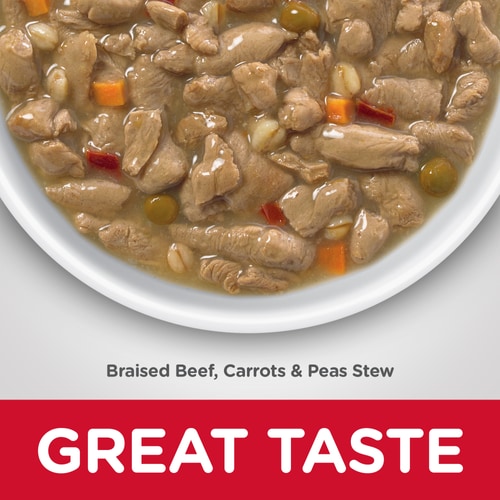 HILLS DOG ADULT BRAISED BEEF CARROT & PEAS STEW 354G