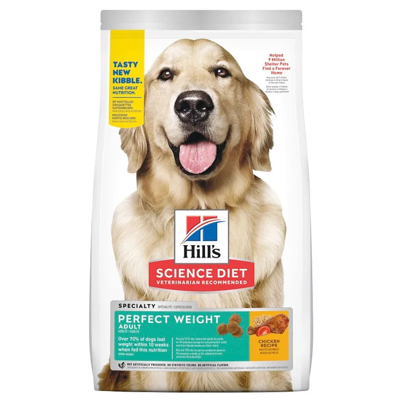 HILLS DOG ADULT PERFECT WEIGHT CHICKEN RECIPE 1.8KG