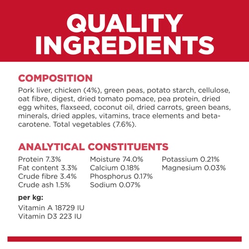 HILLS DOG CANNED FOOD ADULT PERFECT WEIGHT CHICKEN AND VEGETABLES 363G