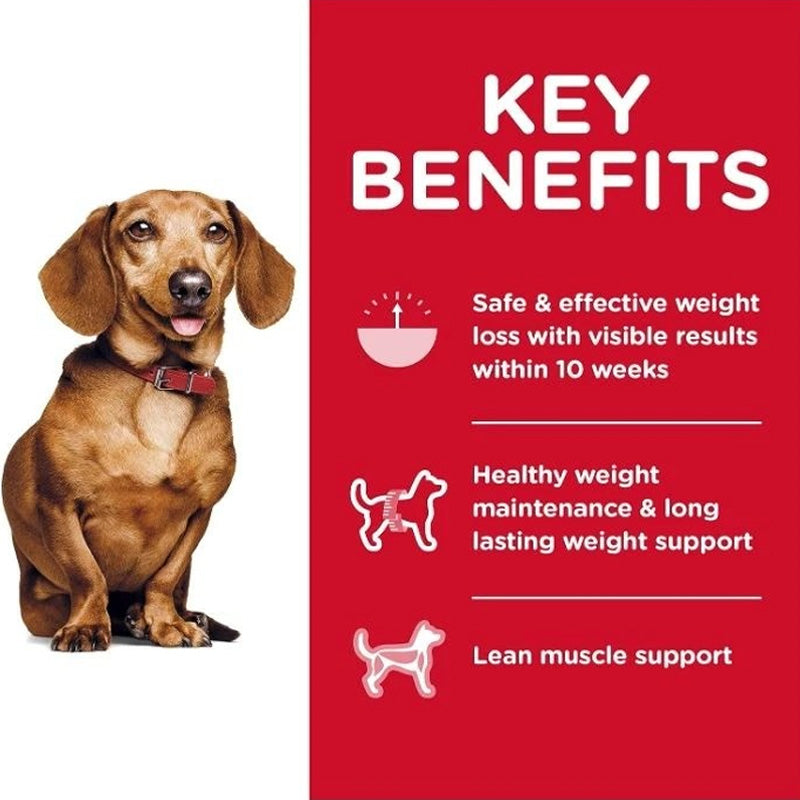 HILLS DOG ADULT PERFECT WEIGHT SMALL & TOY BREED CHICKEN RECIPE 1.81KG