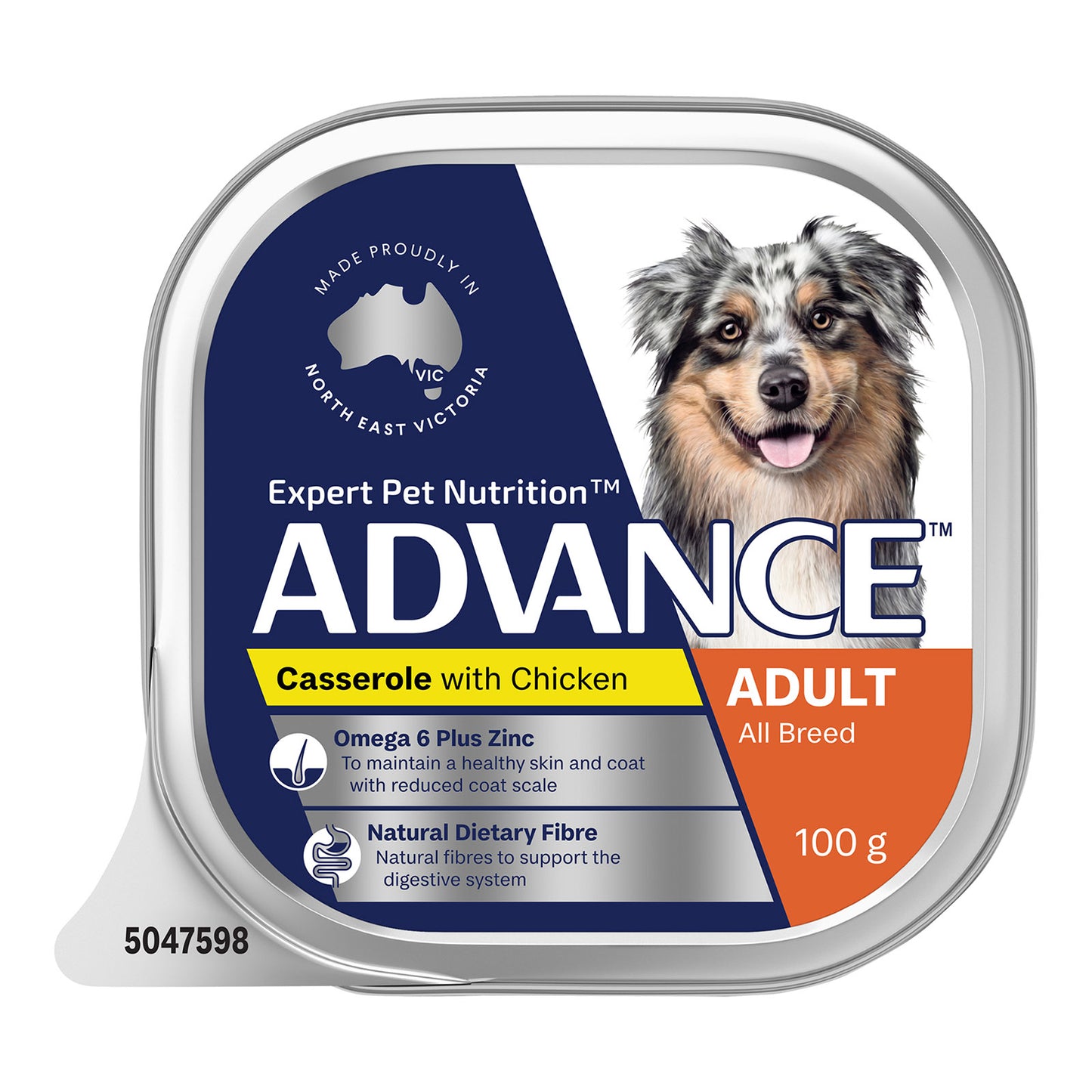 ADVANCE DOG ADULT ALL BREED CASSEROLE WITH CHICKEN 100G